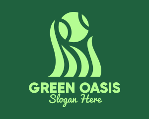 Green Tennis Grass logo design