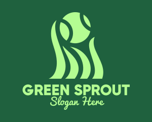 Green Tennis Grass logo design