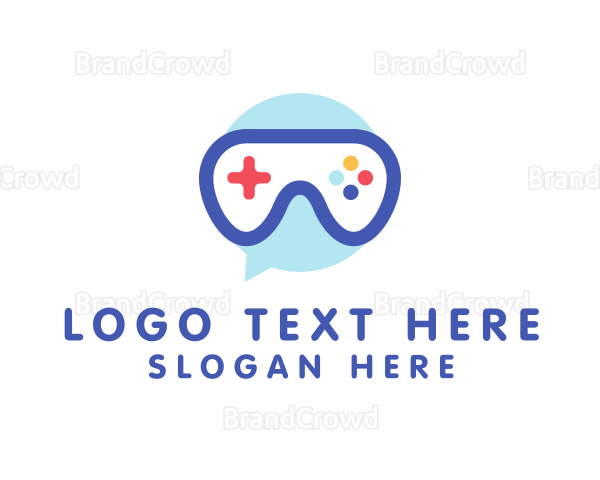 Goggle Message Gaming Logo