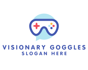 Goggles - Goggle Message Gaming logo design