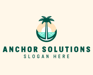 Anchor Beach Resort logo design