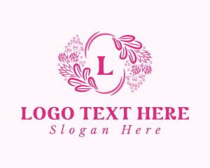 Floral Wreath Cosmetics Logo