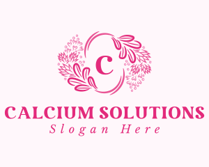 Floral Wreath Cosmetics logo design