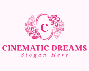 Floral Wreath Cosmetics logo design