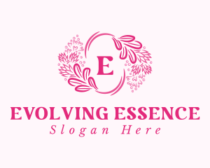 Floral Wreath Cosmetics logo design