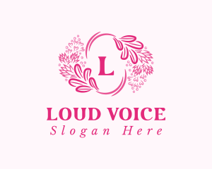 Floral Wreath Cosmetics logo design