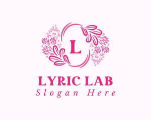 Floral Wreath Cosmetics logo design