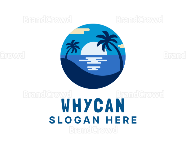 Beach Holiday Getaway Logo