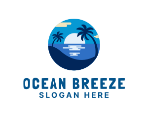 Seashore - Beach Holiday Getaway logo design