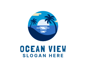 Beach Holiday Getaway logo design