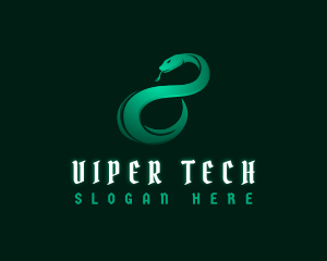 Viper - Snake Serpent Loop logo design