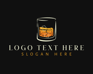 Mocktail - Bourbon Liquor Bar logo design
