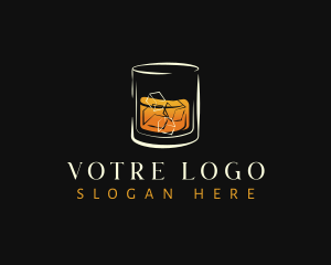 Whiskey - Bourbon Liquor Bar logo design