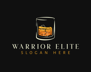 Alcohol Delivery - Bourbon Liquor Bar logo design