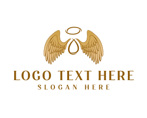 Halo - Holy Angel Wings logo design