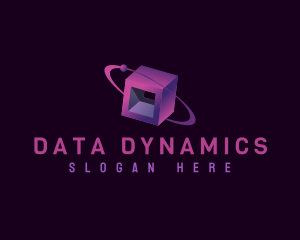 Data Network Cube  logo design