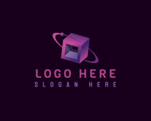 Electronics - Data Network Cube logo design