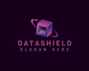 Data Network Cube  logo design
