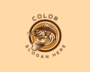 Trout - Fresh Water Fish Catching logo design