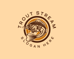 Trout - Fresh Water Fish Catching logo design