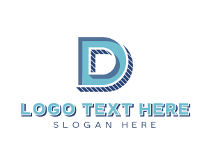 3d - Corporate Business Letter D logo design