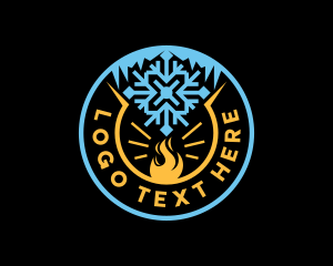 Fire - Fire Ice Element logo design
