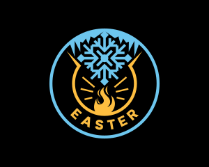 Fire Ice Element Logo