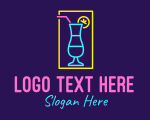 Sign - Cocktail Neon Bar logo design