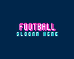 Esports - Pixelated Neon Electronics logo design