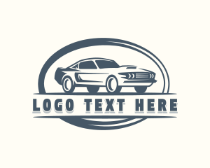 Car Repair - Muscle Car Vehicle logo design