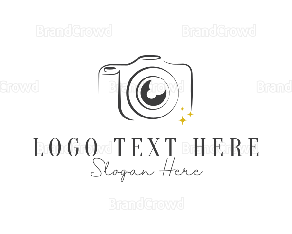 Line Art DSLR Photography Logo