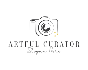 Line Art DSLR Photography  logo design