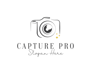 Dslr - Line Art DSLR Photography logo design