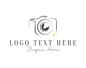 Line Art DSLR Photography  Logo