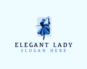 Dancing Lady Ballerina  logo design