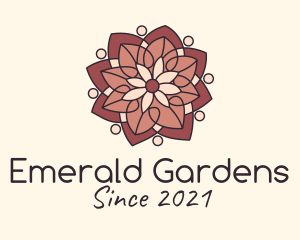 Mandala Floral Decoration  logo design