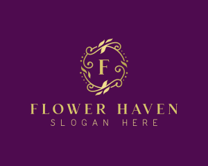 Fashion Luxury Flower logo design