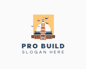 Landmark Structure Building logo design