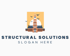 Landmark Structure Building logo design