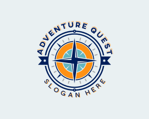 Navigation Compass Adventure logo design