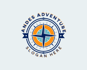 Navigation Compass Adventure logo design