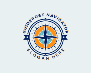 Navigation Compass Adventure logo design