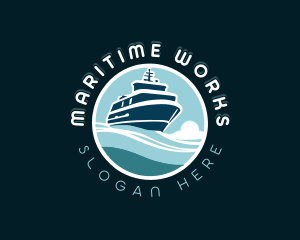 Vessel Shipyard Boat logo design