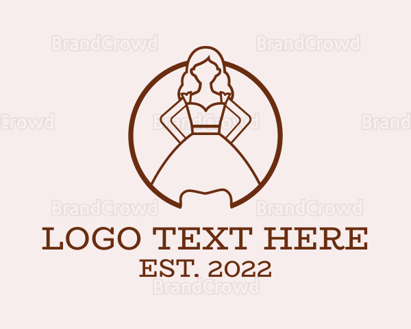 Woman Dress Gown Logo