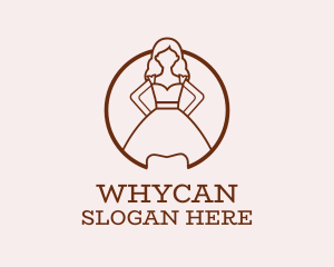 Woman Dress Gown Logo