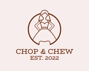 Facial - Woman Dress Gown logo design