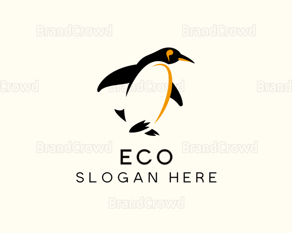 Emperor Penguin Bird Logo