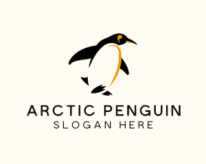 Emperor Penguin Bird logo design