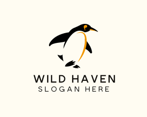 Emperor Penguin Bird logo design