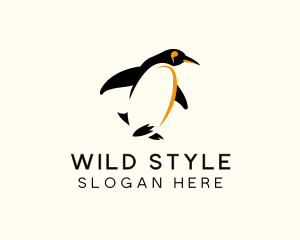 Emperor Penguin Bird logo design